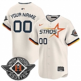 Men's Houston Astros Active Player Custom Cream 2025 City Connect Limited Stitched Baseball Jersey,baseball caps,new era cap wholesale,wholesale hats